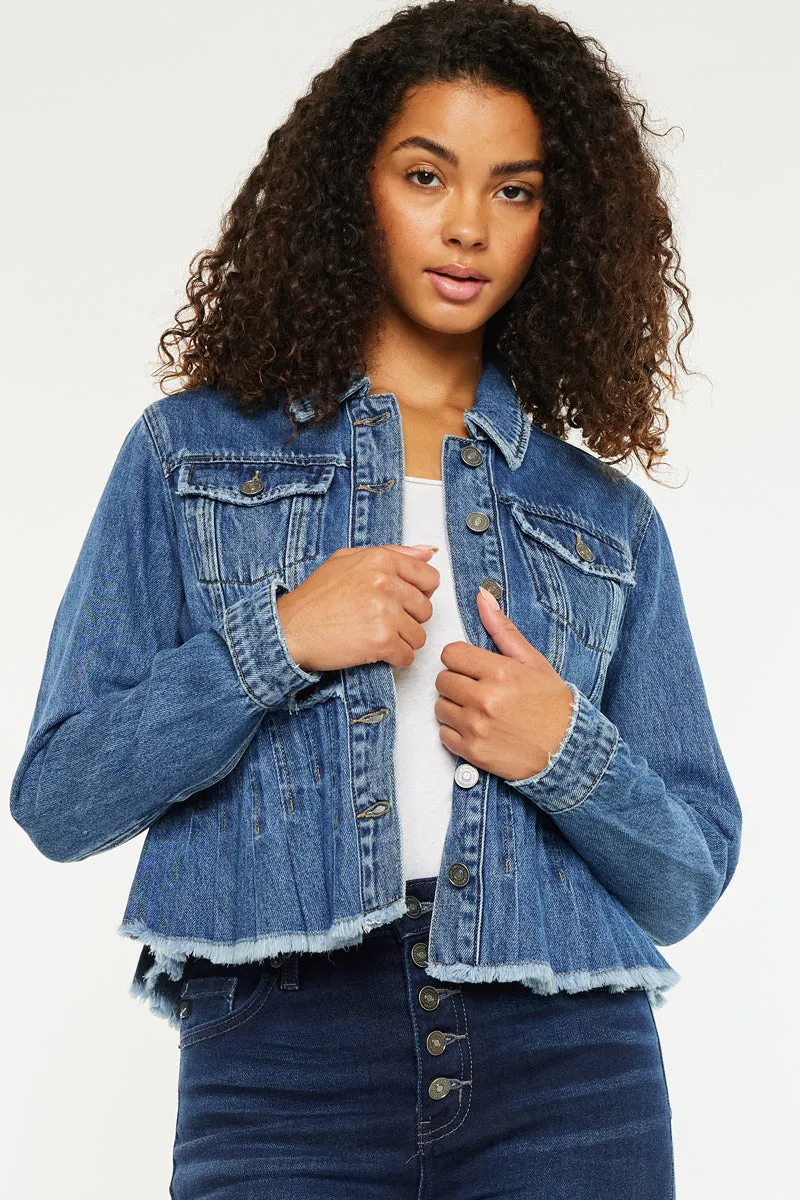 Alaine Pleated Jacket sold by Kan Can