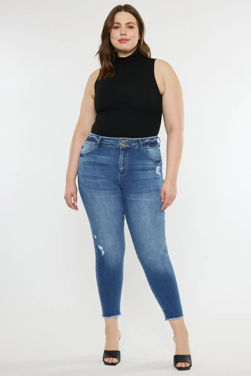 Valencia High Rise Ankle Skinny Jeans (Plus) sold by Kan Can product image thumbnail 4