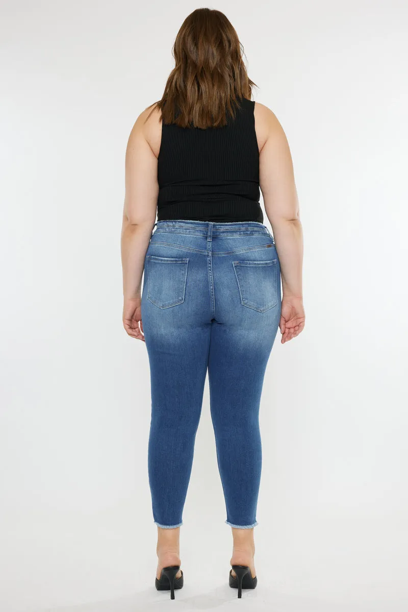 Valencia High Rise Ankle Skinny Jeans (Plus) sold by Kan Can product image thumbnail 2