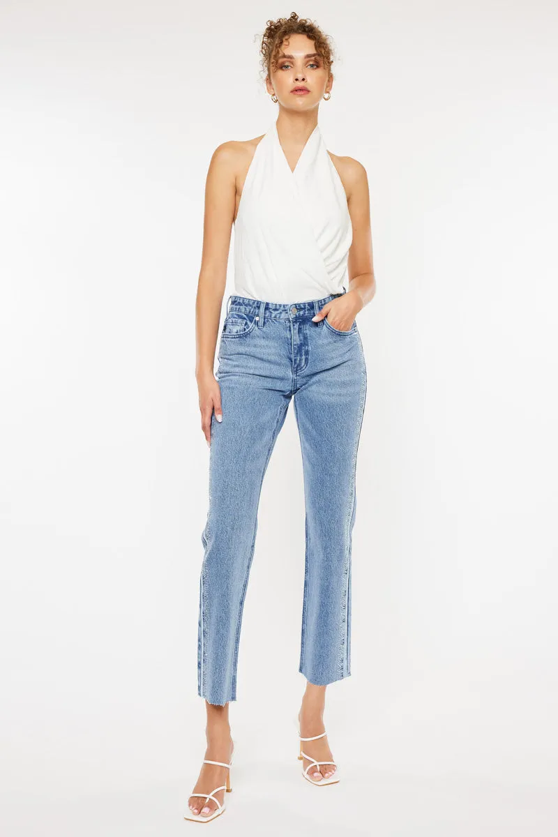 Evelyn Mid Rise Slim Straight Leg Jeans sold by Kan Can product image thumbnail 3