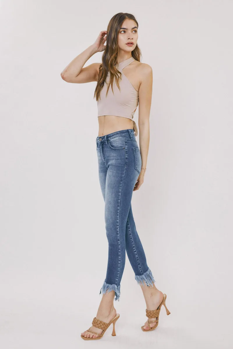 Sheila High Rise Ankle Skinny Jeans sold by Kan Can product image thumbnail 4