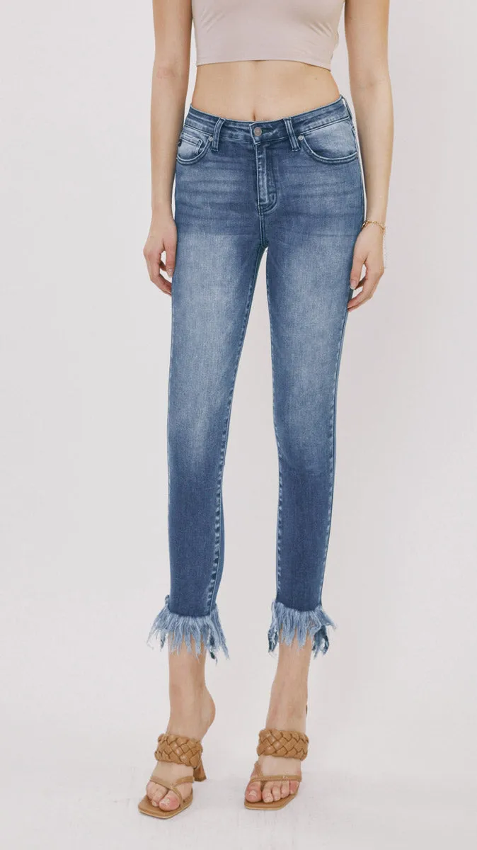 Sheila High Rise Ankle Skinny Jeans sold by Kan Can product image thumbnail 3