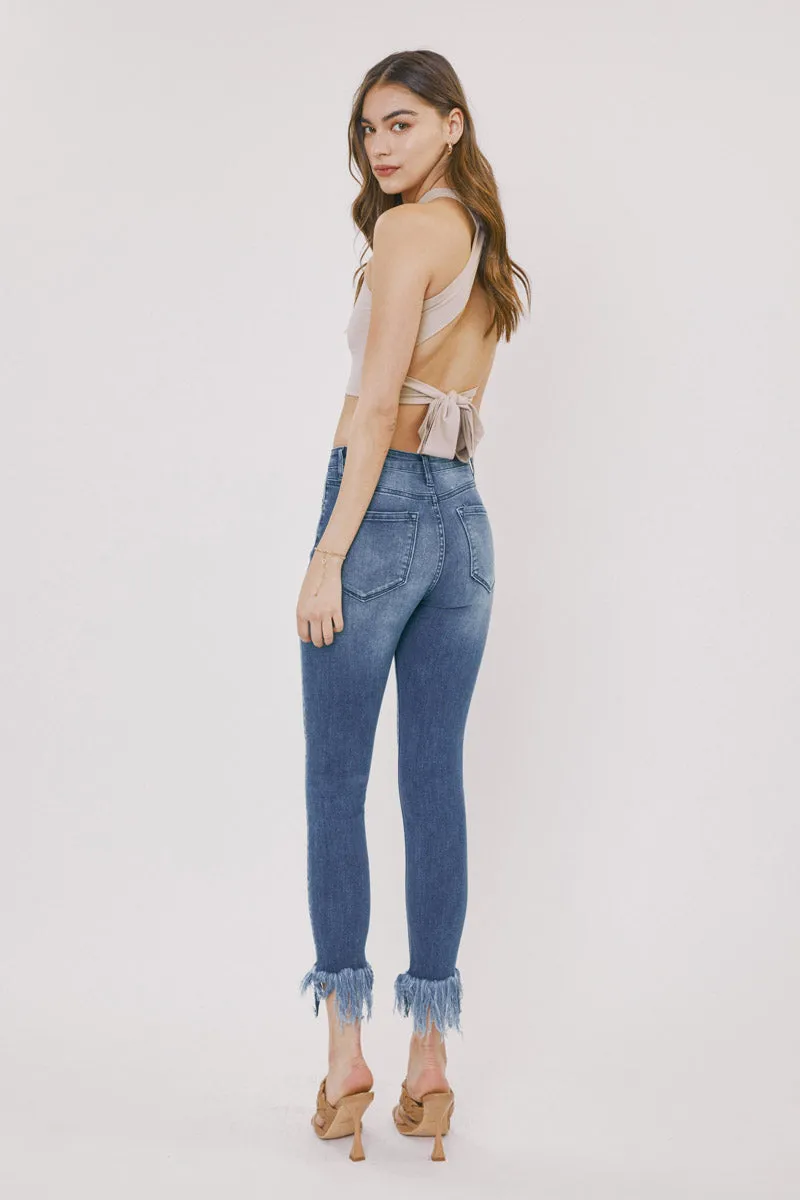 Sheila High Rise Ankle Skinny Jeans sold by Kan Can product image thumbnail 2