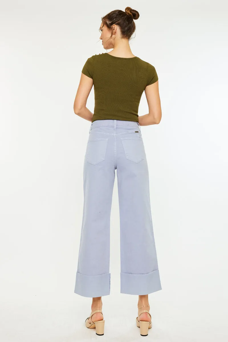Sammie High Rise 90's Cropped Wide Leg Jeans sold by Kan Can product image thumbnail 2