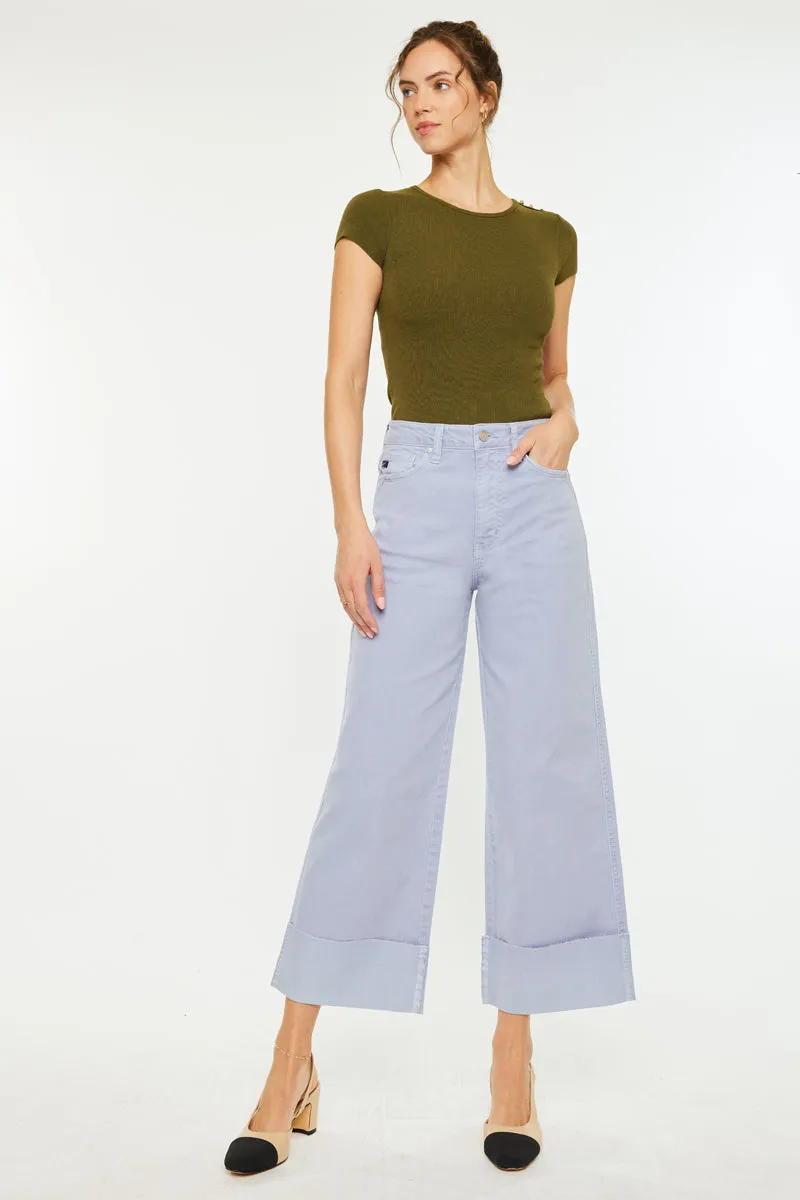 Sammie High Rise 90's Cropped Wide Leg Jeans sold by Kan Can product image thumbnail 4