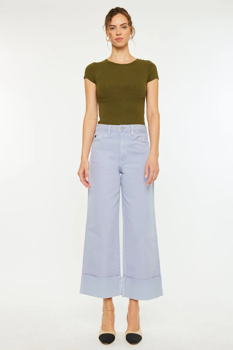 Sammie High Rise 90's Cropped Wide Leg Jeans sold by Kan Can product image thumbnail 3