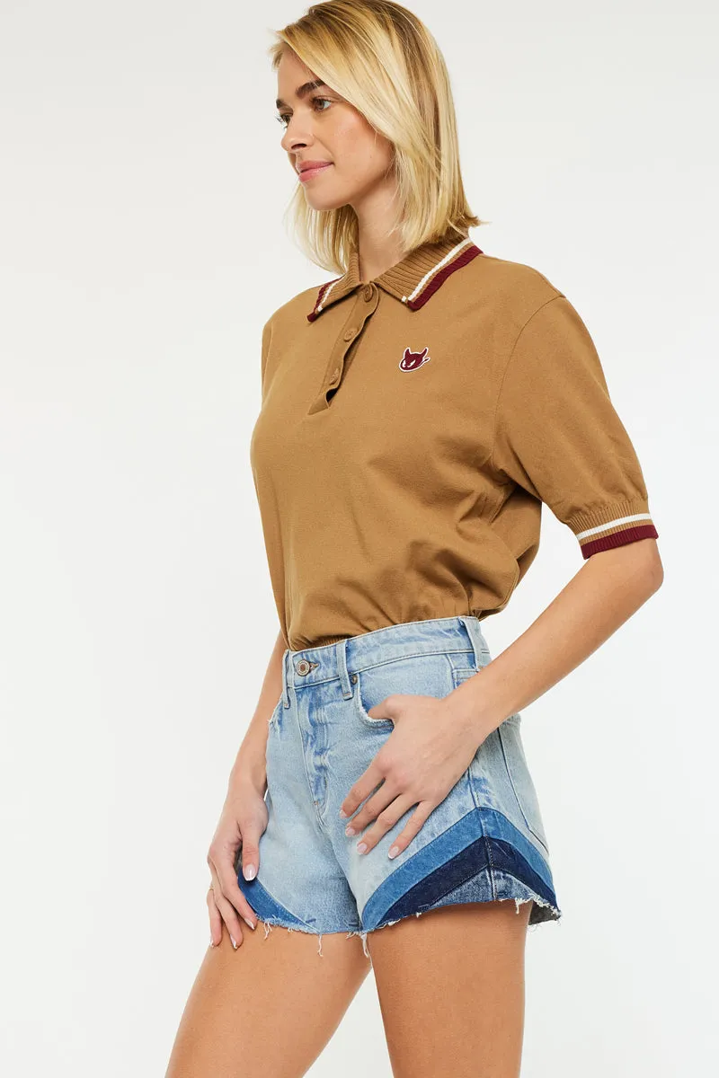 Cheryll High Rise Shorts sold by Kan Can product image thumbnail 3