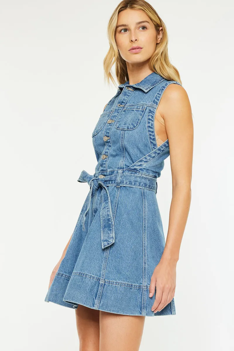 Kim Sleeveless Mini Dress sold by Kan Can