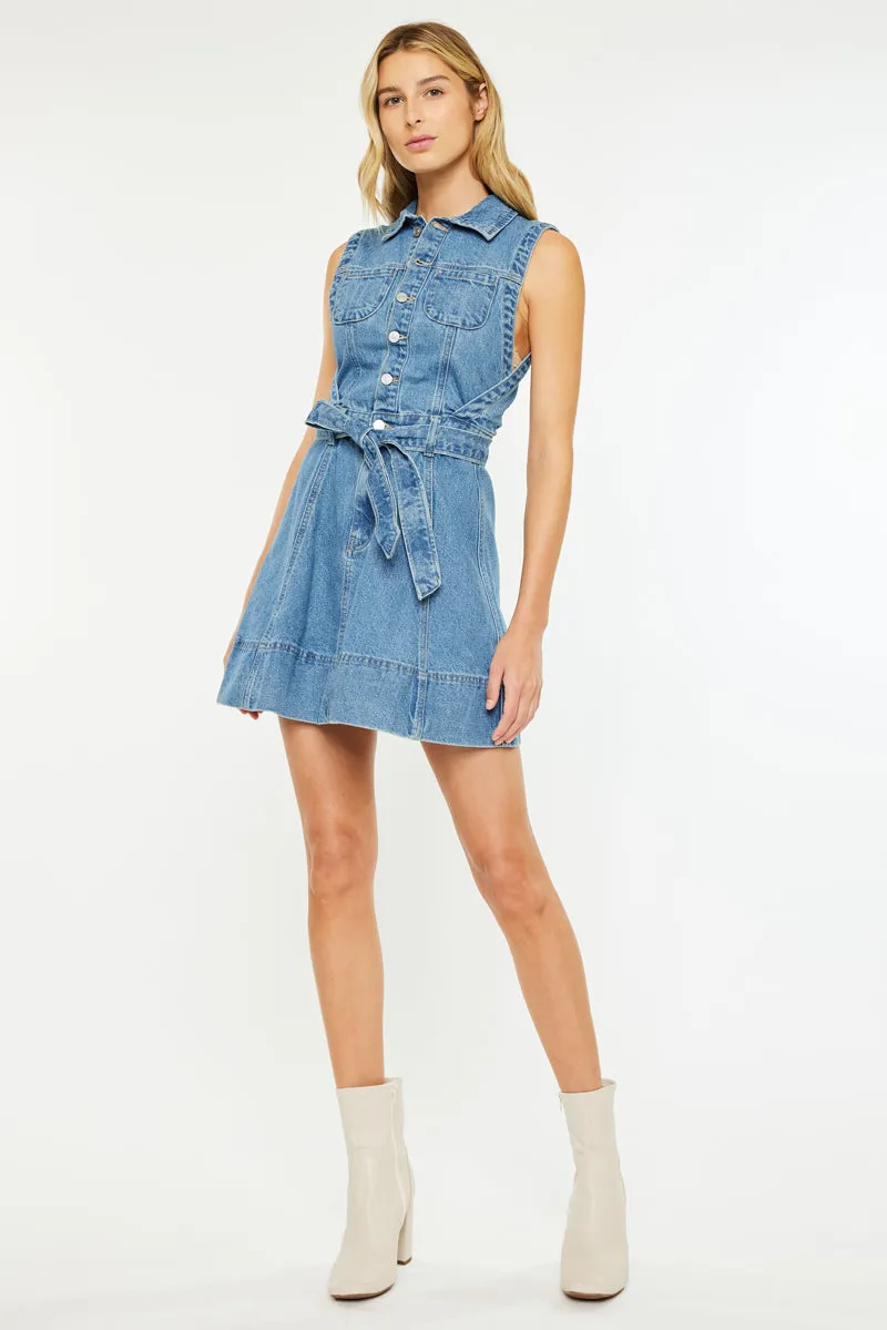 Kim Sleeveless Mini Dress sold by Kan Can product image thumbnail 4