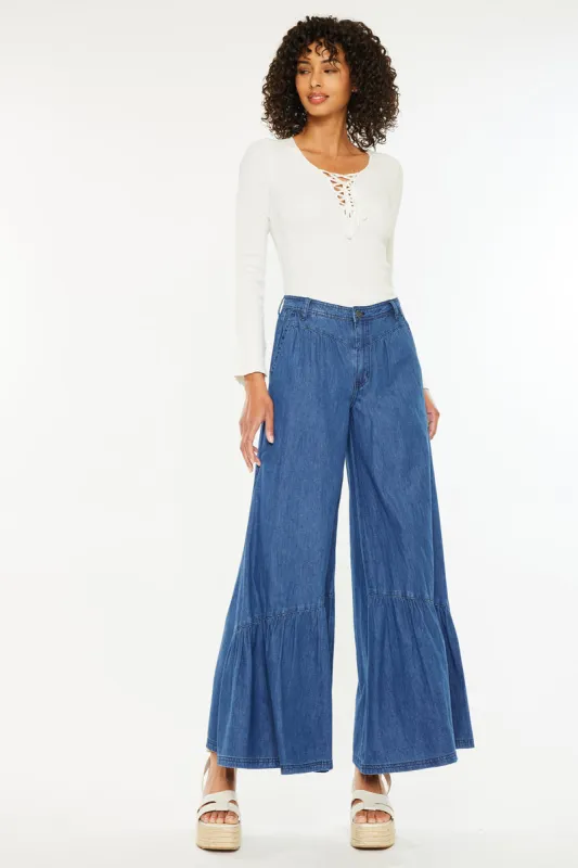 Daria Ultra High Rise Wide Jeans sold by Kan Can
