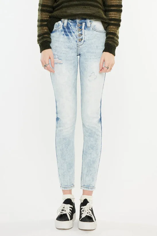Sukie High Rise Ankle Skinny Jeans sold by Kan Can product image thumbnail 5