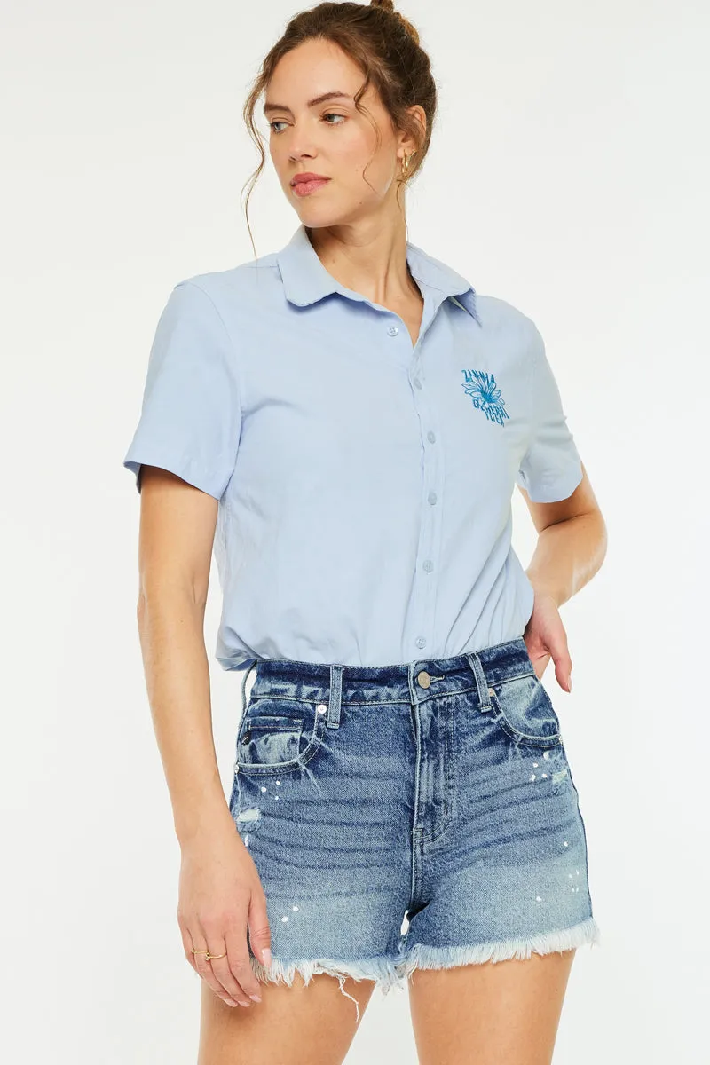 Diana High Rise Shorts sold by Kan Can product image thumbnail 3