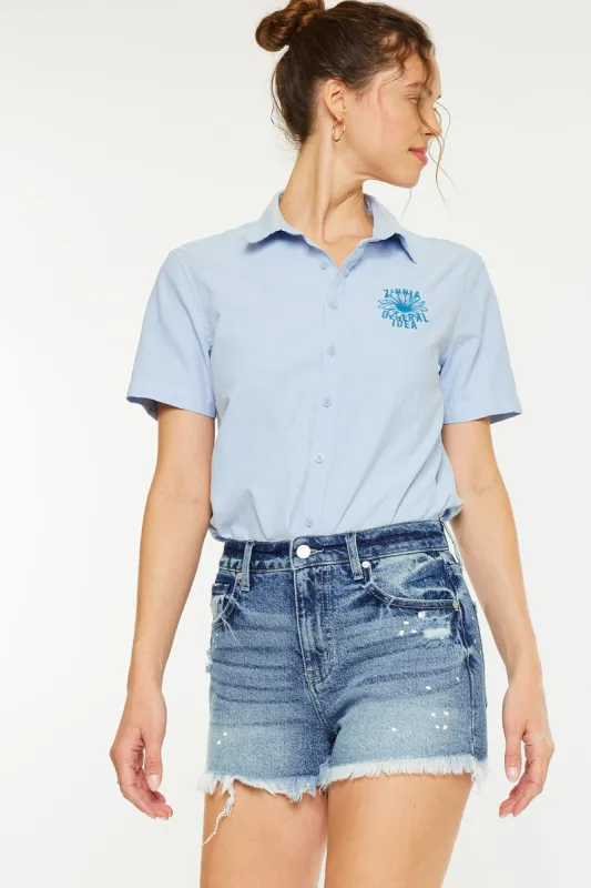 Diana High Rise Shorts sold by Kan Can