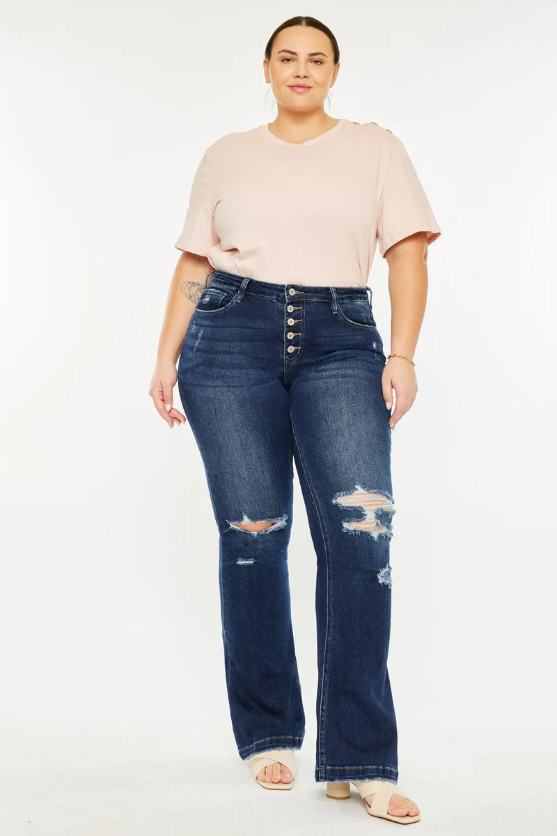 Harley Mid Rise Flare Jeans (Plus Size) sold by Kan Can product image thumbnail 3