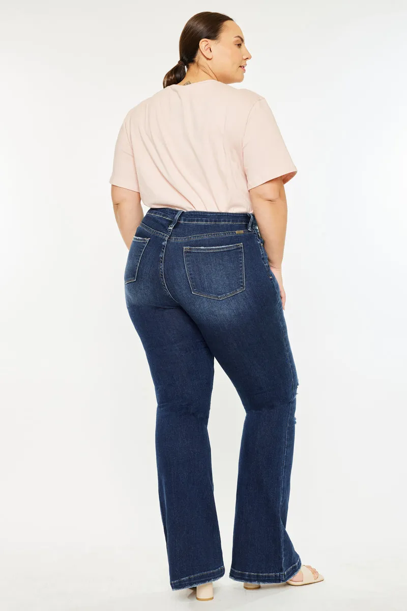 Harley Mid Rise Flare Jeans (Plus Size) sold by Kan Can product image thumbnail 2