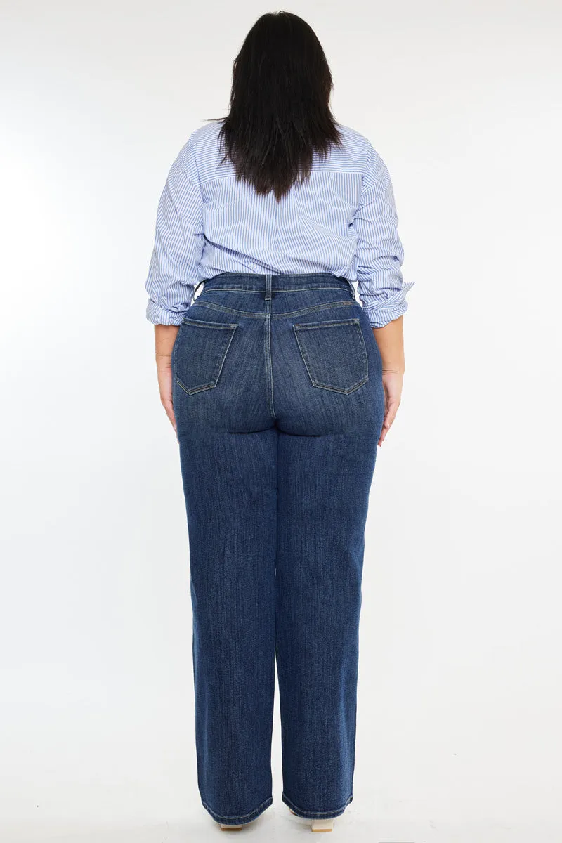 Stellar Essentials High Rise Wide Leg Jeans (Plus Size) sold by Kan Can product image thumbnail 2