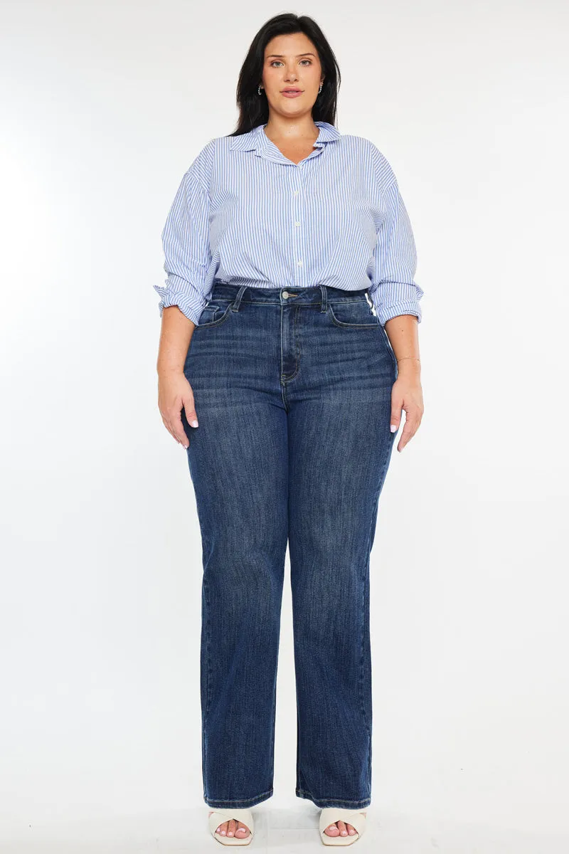 Stellar Essentials High Rise Wide Leg Jeans (Plus Size) sold by Kan Can product image thumbnail 3