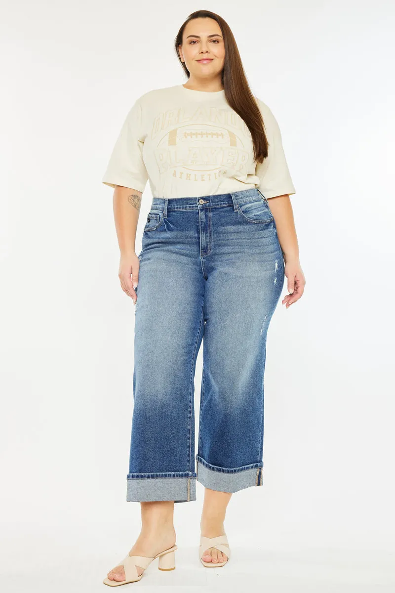 Conie High Rise Wide Leg Jeans (Plus Size) sold by Kan Can product image thumbnail 3