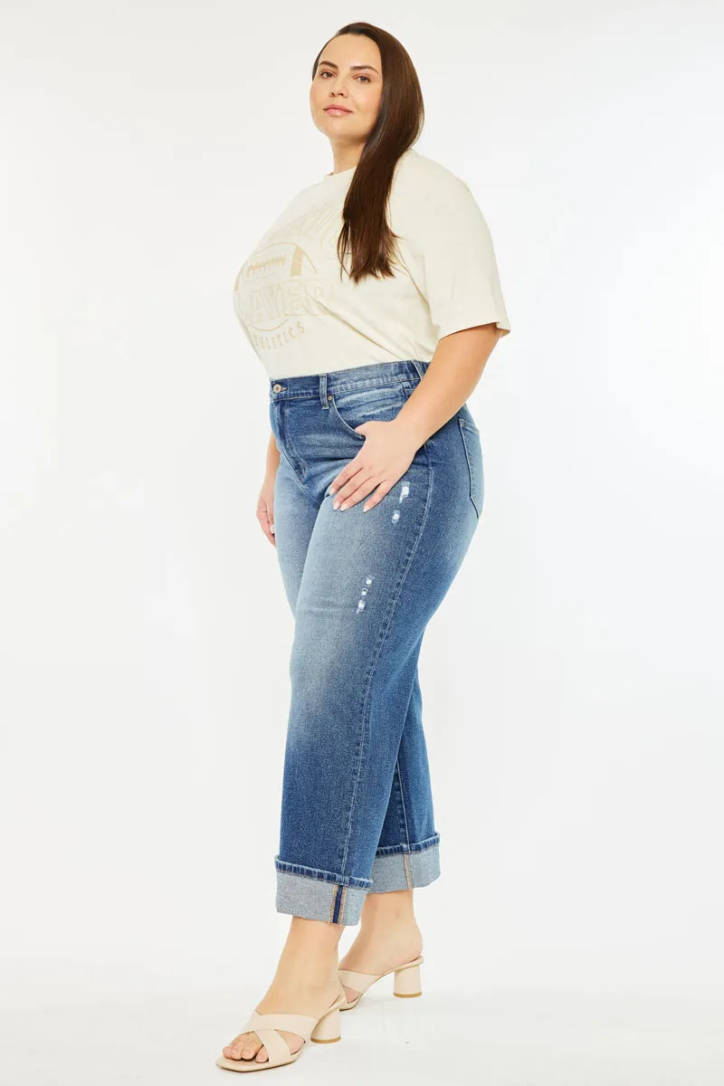 Conie High Rise Wide Leg Jeans (Plus Size) sold by Kan Can product image thumbnail 5