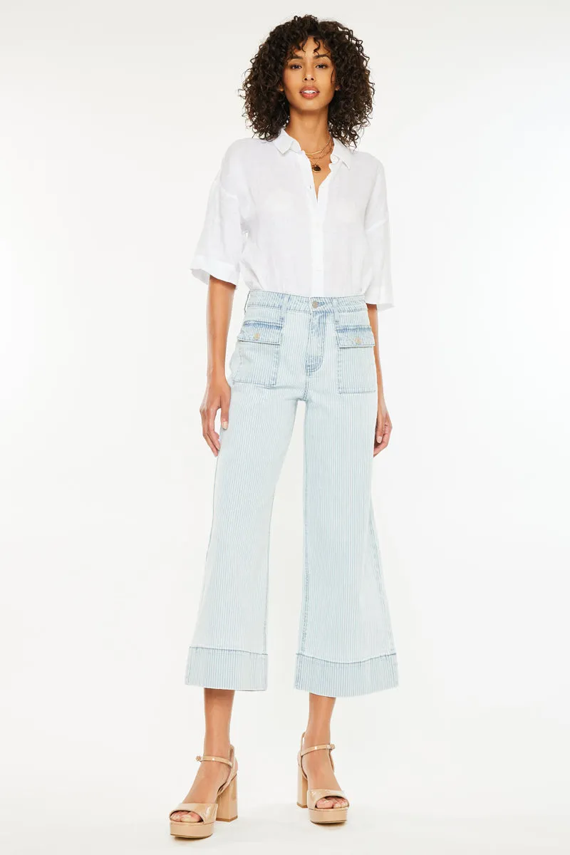Jace High Rise Crop Wide Leg Jeans sold by Kan Can product image thumbnail 3