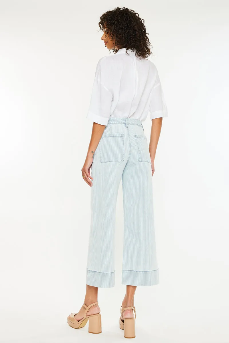 Jace High Rise Crop Wide Leg Jeans sold by Kan Can product image thumbnail 2