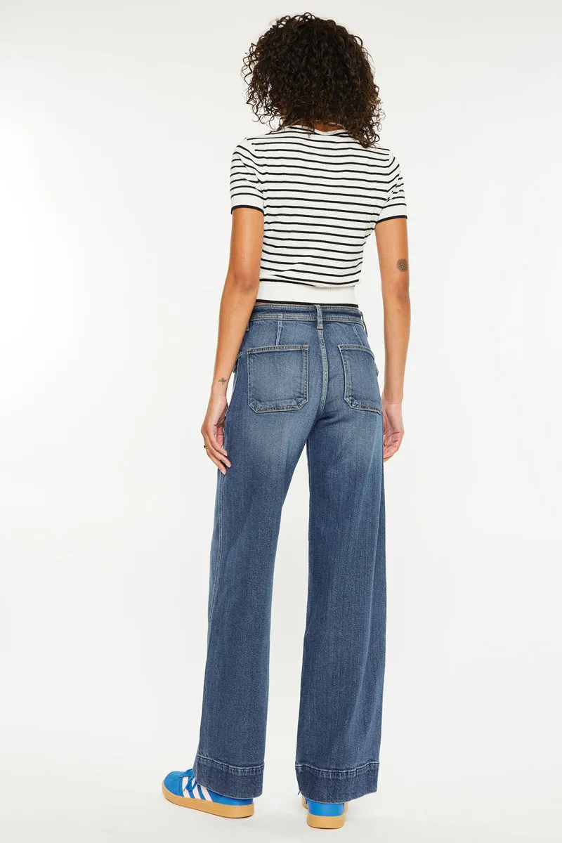 Luka High Rise Wide Leg Jeans sold by Kan Can product image thumbnail 2