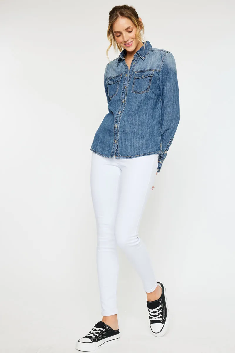 Nicole Button Down Shirt sold by Kan Can product image thumbnail 4