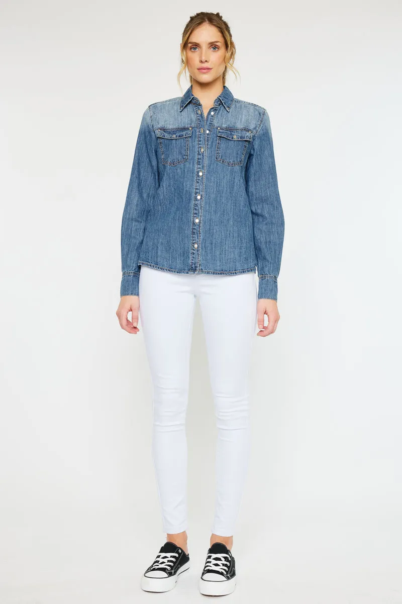 Nicole Button Down Shirt sold by Kan Can product image thumbnail 3