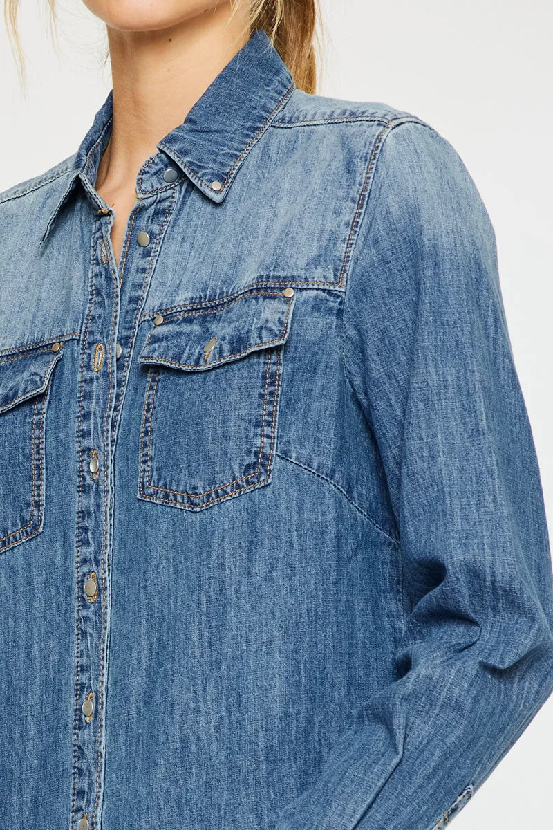 Nicole Button Down Shirt sold by Kan Can product image thumbnail 5