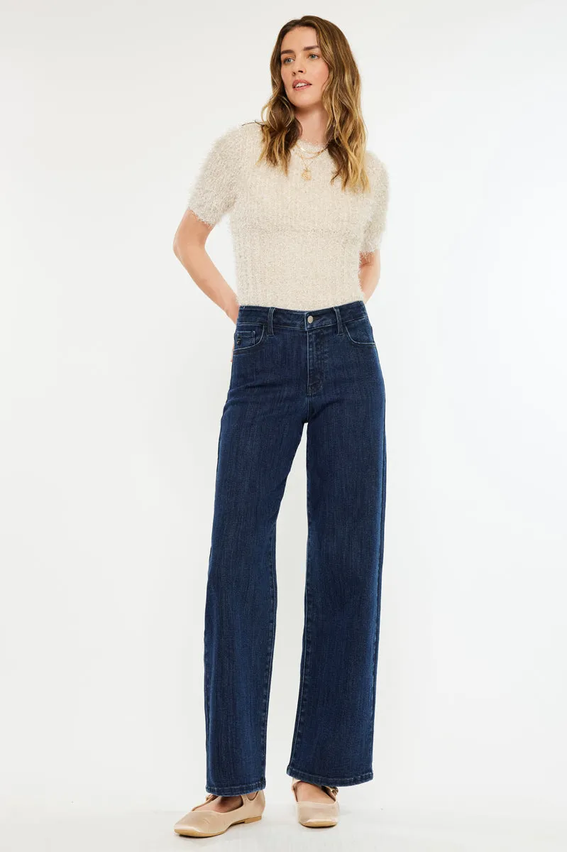 Norie Essentials High Rise Wide Leg Jeans sold by Kan Can product image thumbnail 3