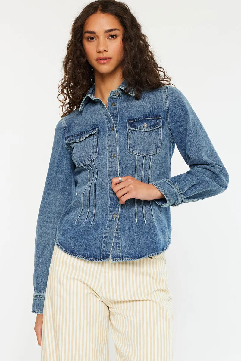 Loreen Western Fitted Shirt sold by Kan Can