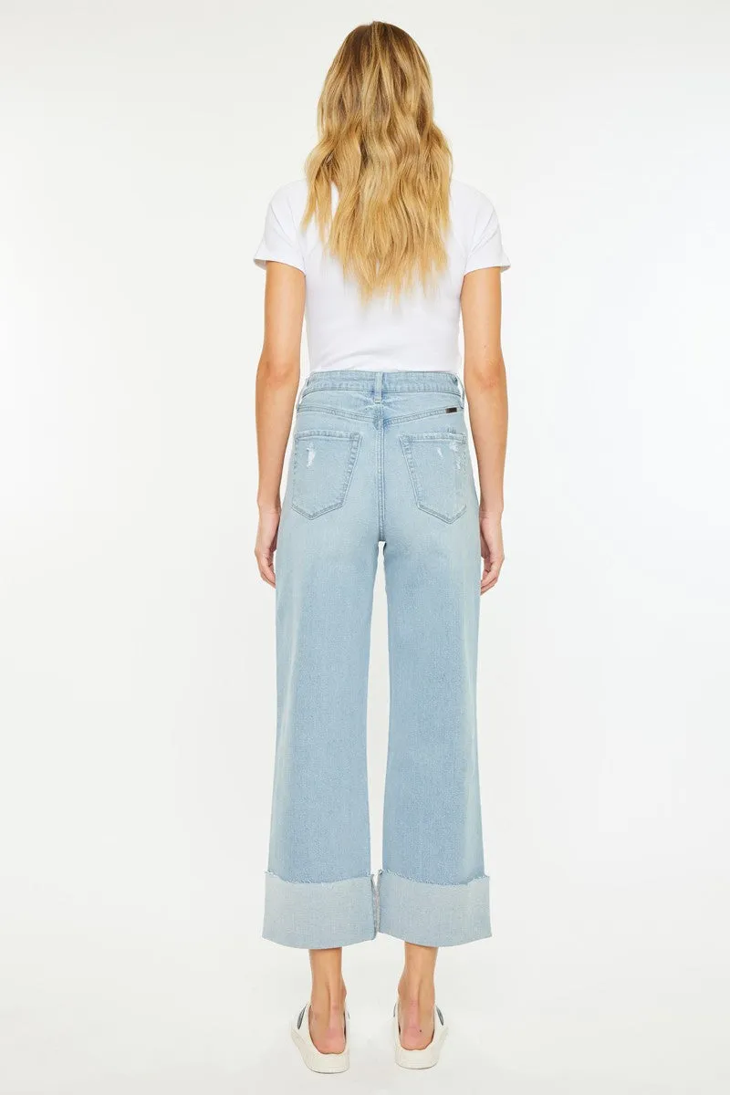Sully 90's Cropped Wide Leg Jeans sold by Kan Can product image thumbnail 2