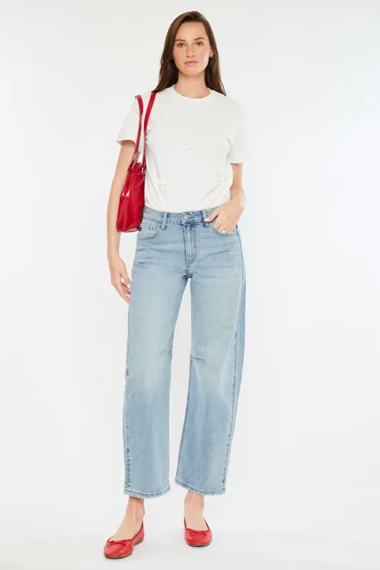 Isla High Rise Horseshoe Jeans sold by Kan Can