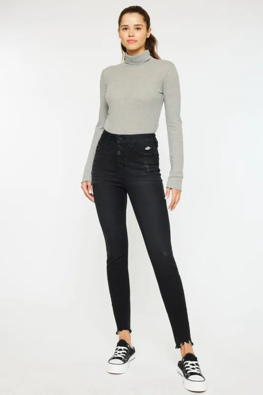 Graison High Rise Super Skinny Jeans sold by Kan Can