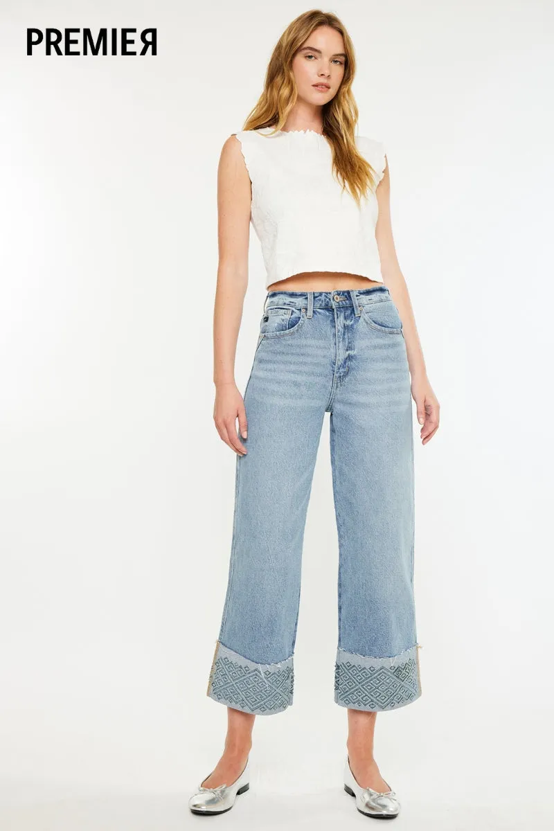 Grace Premier 90's Cropped Wide Leg sold by Kan Can