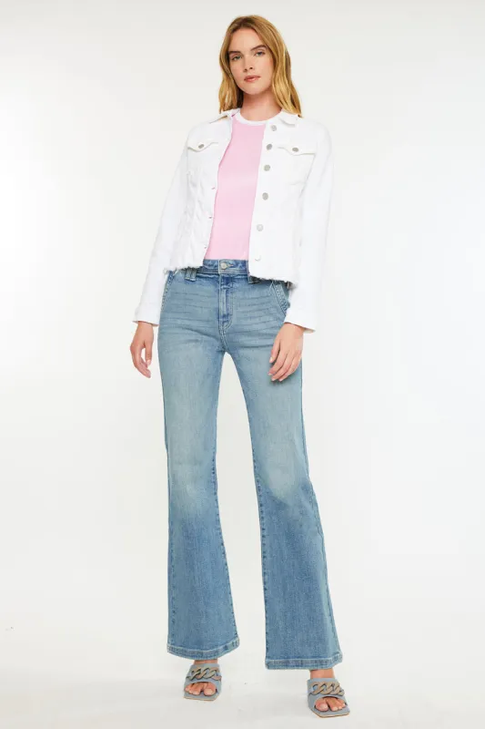 Mace High Rise Wide Flare Jeans sold by Kan Can