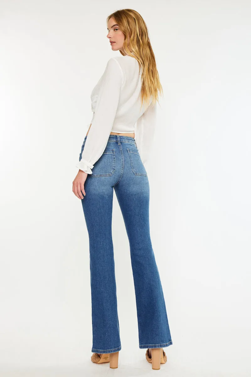 Kasey High Rise Flare Jeans sold by Kan Can product image thumbnail 2