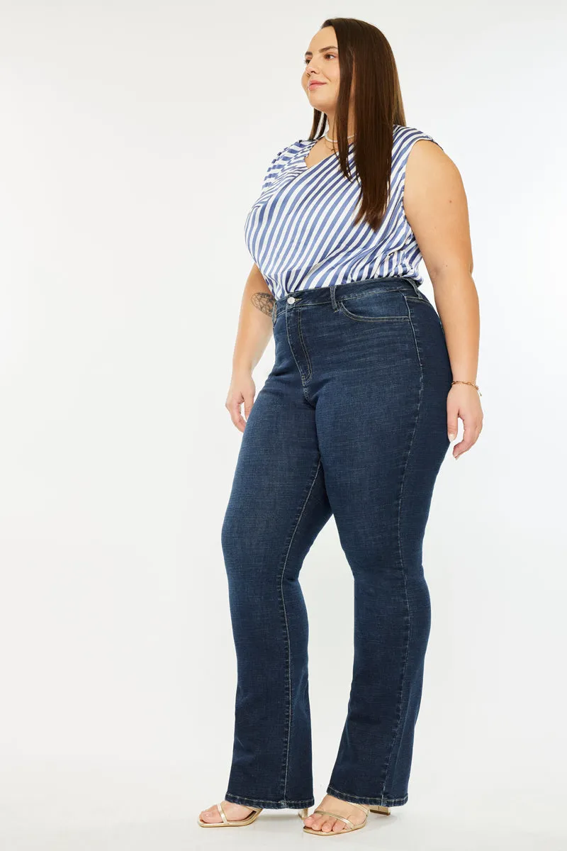 Avery Essentials High Rise Bootcut Jeans (Plus Size) sold by Kan Can product image thumbnail 4
