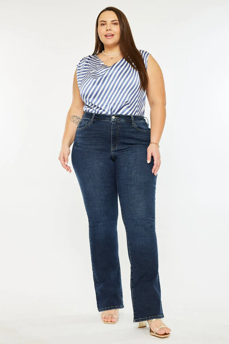 Avery Essentials High Rise Bootcut Jeans (Plus Size) sold by Kan Can product image thumbnail 3