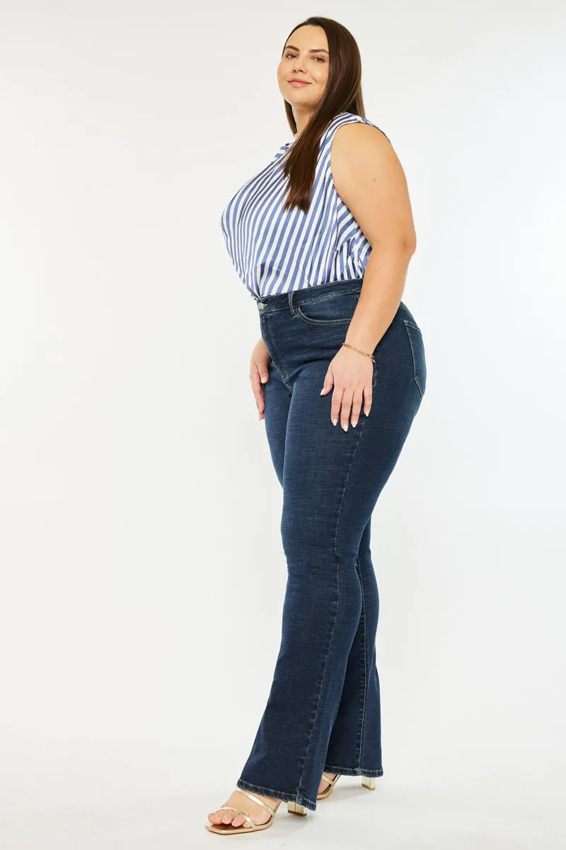 Avery Essentials High Rise Bootcut Jeans (Plus Size) sold by Kan Can product image thumbnail 5