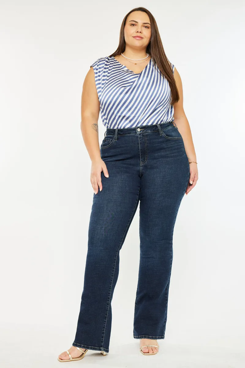 Avery Essentials High Rise Bootcut Jeans (Plus Size) sold by Kan Can