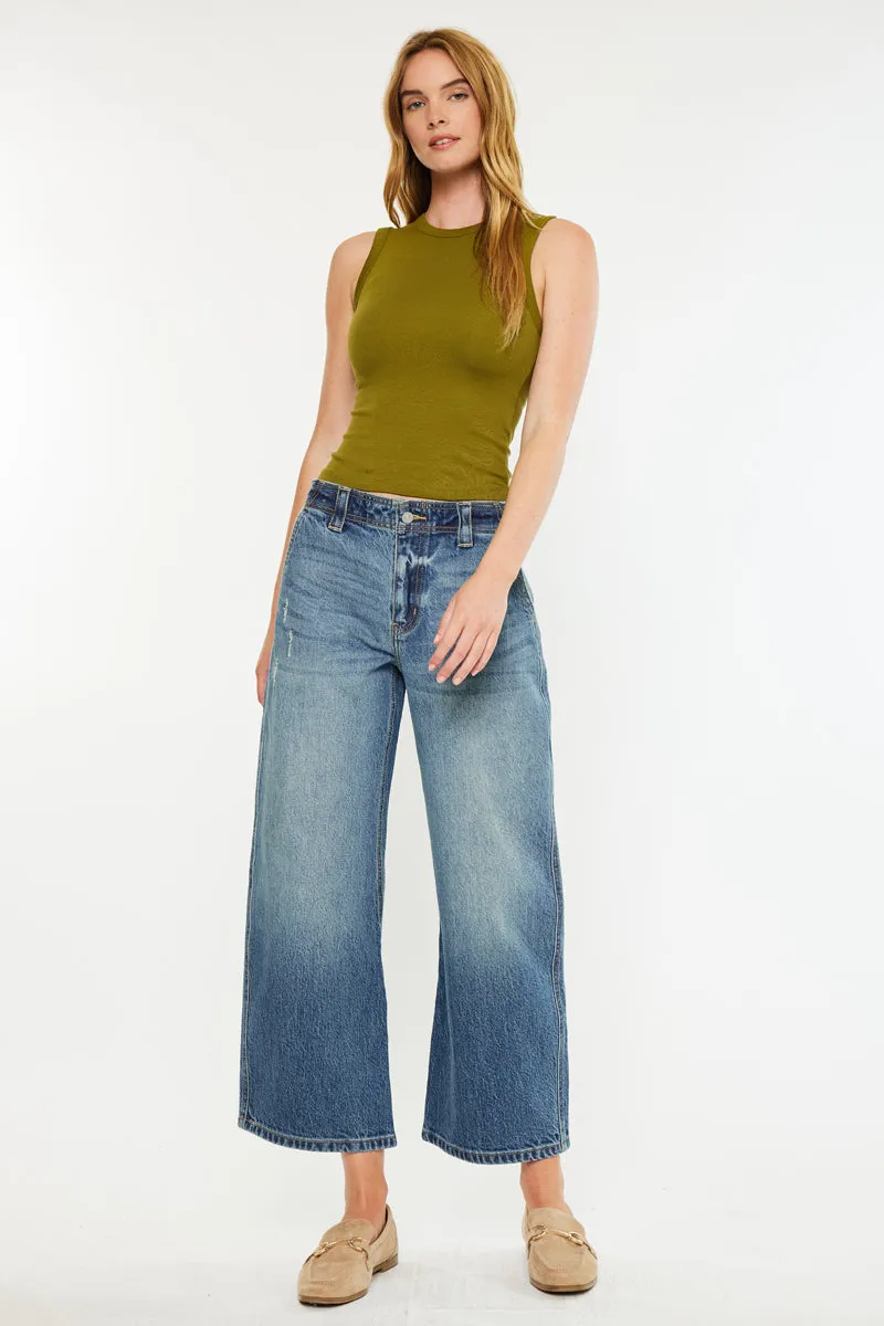 Bells Mid Rise Loose Barrel Jeans sold by Kan Can product image thumbnail 3