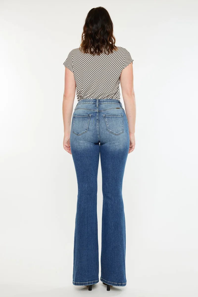 Tana High Rise Wide Flare Jeans (Curvy) sold by Kan Can product image thumbnail 2