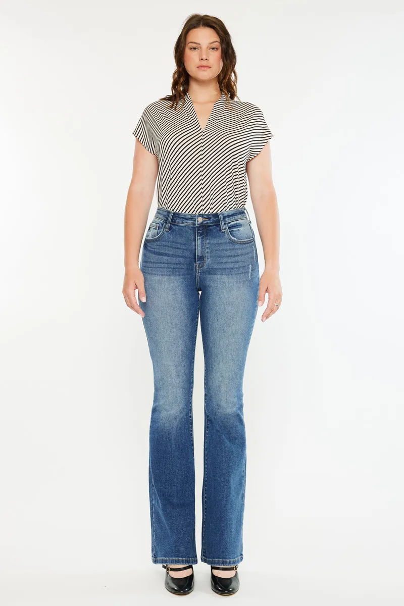 Tana High Rise Wide Flare Jeans (Curvy) sold by Kan Can product image thumbnail 3