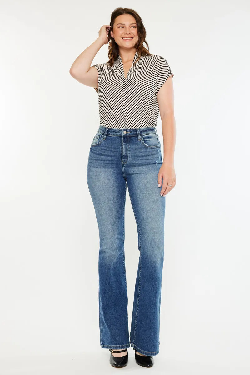 Tana High Rise Wide Flare Jeans (Curvy) sold by Kan Can product image thumbnail 4