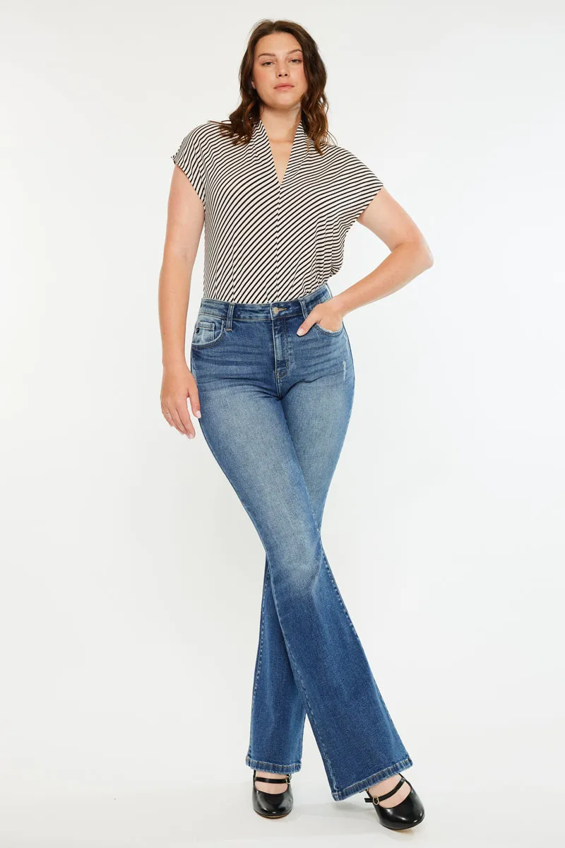 Tana High Rise Wide Flare Jeans (Curvy) sold by Kan Can product image thumbnail 5