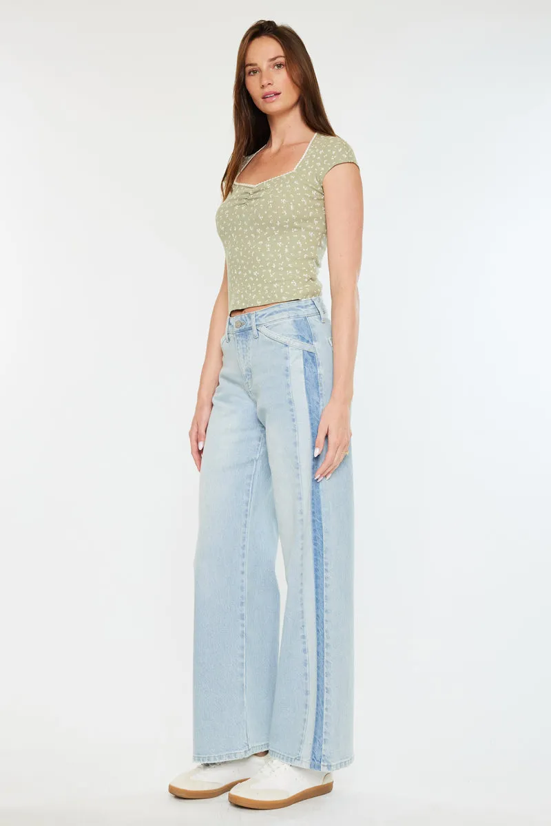 Mona High Rise Wide Leg Jeans sold by Kan Can product image thumbnail 3