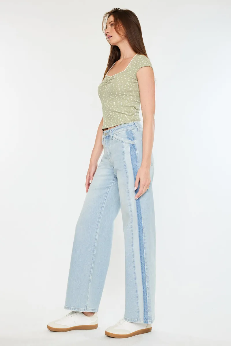Mona High Rise Wide Leg Jeans sold by Kan Can product image thumbnail 4