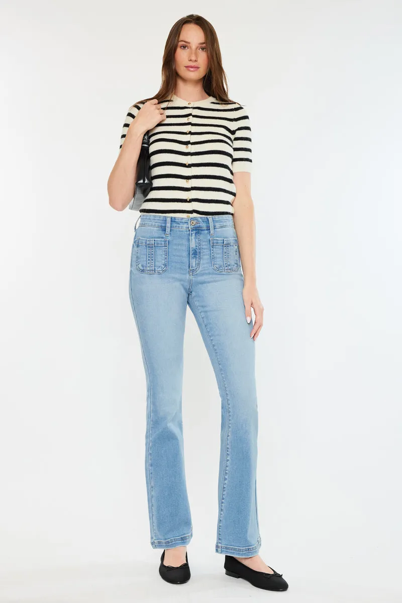 Lux High Rise Bootcut Jeans sold by Kan Can