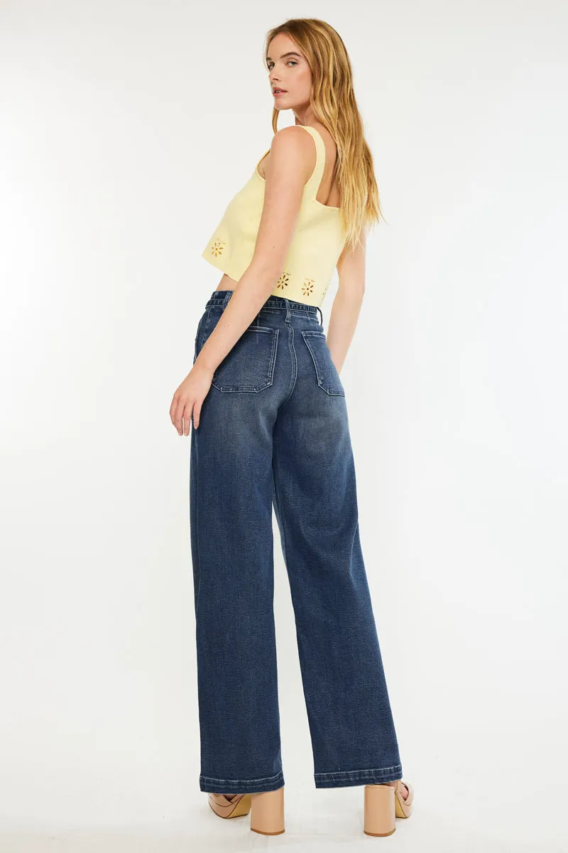 Seville High Rise Wide Flare Jeans sold by Kan Can product image thumbnail 2